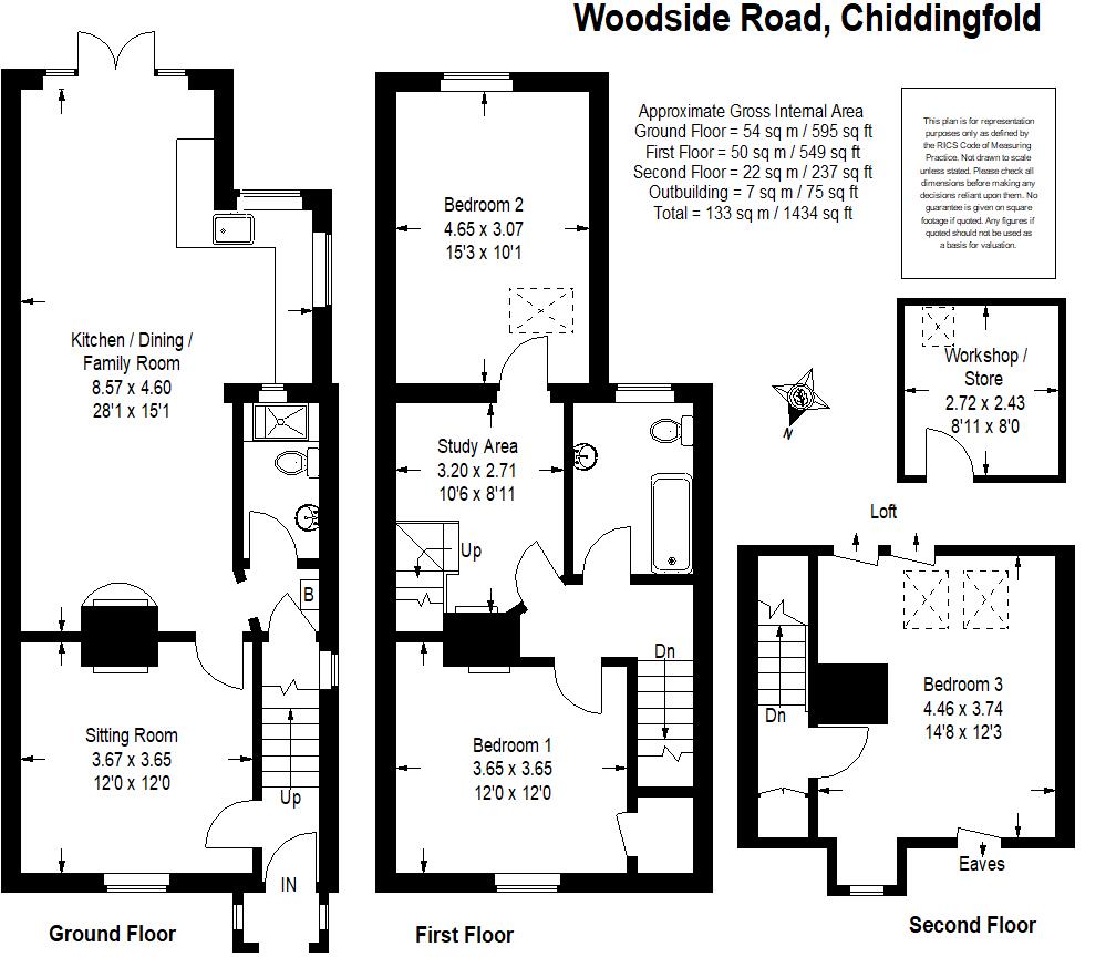 2 Laurel Cottages, Woodside Road, Chiddingfold floorplan