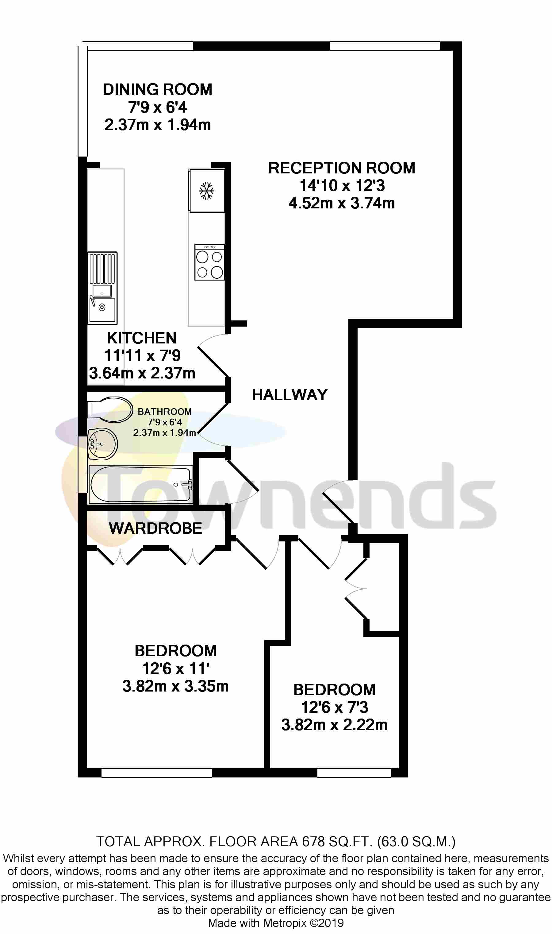 2 Bedrooms Flat for sale in The Pines, Purley CR8