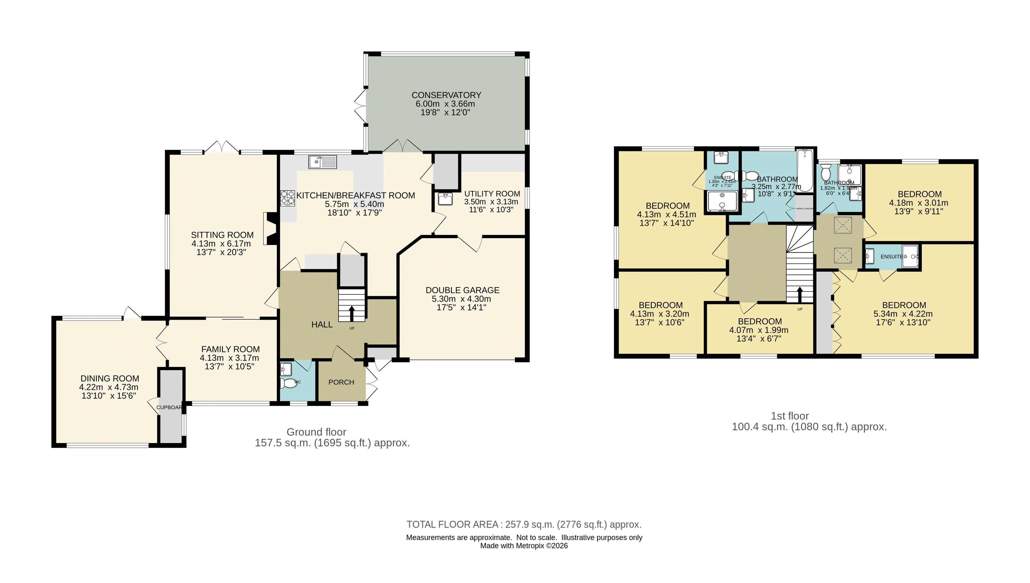 Double Gates, Burgh Heath Road, Epsom floorplan