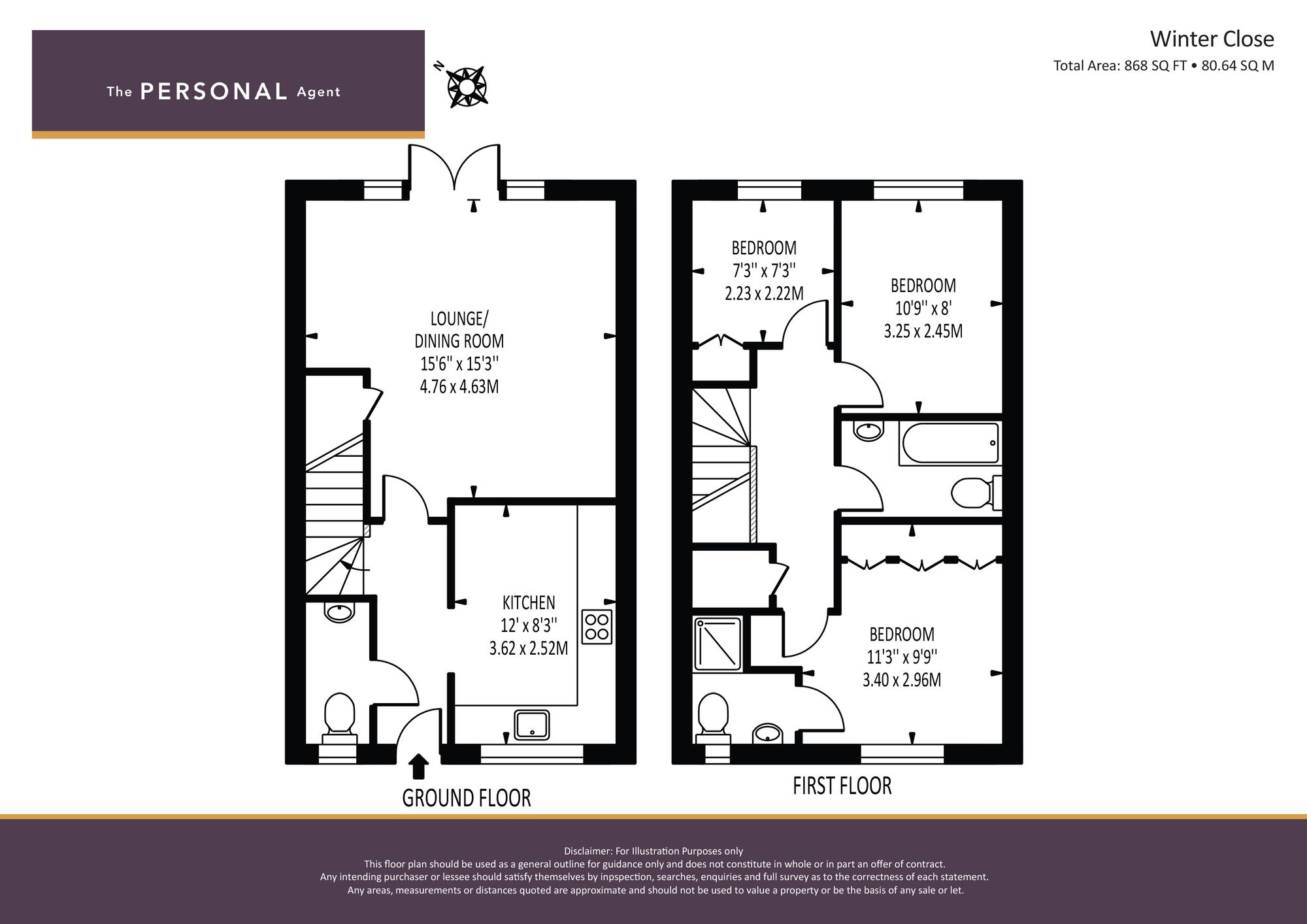 32, Winter Close, Epsom floorplan