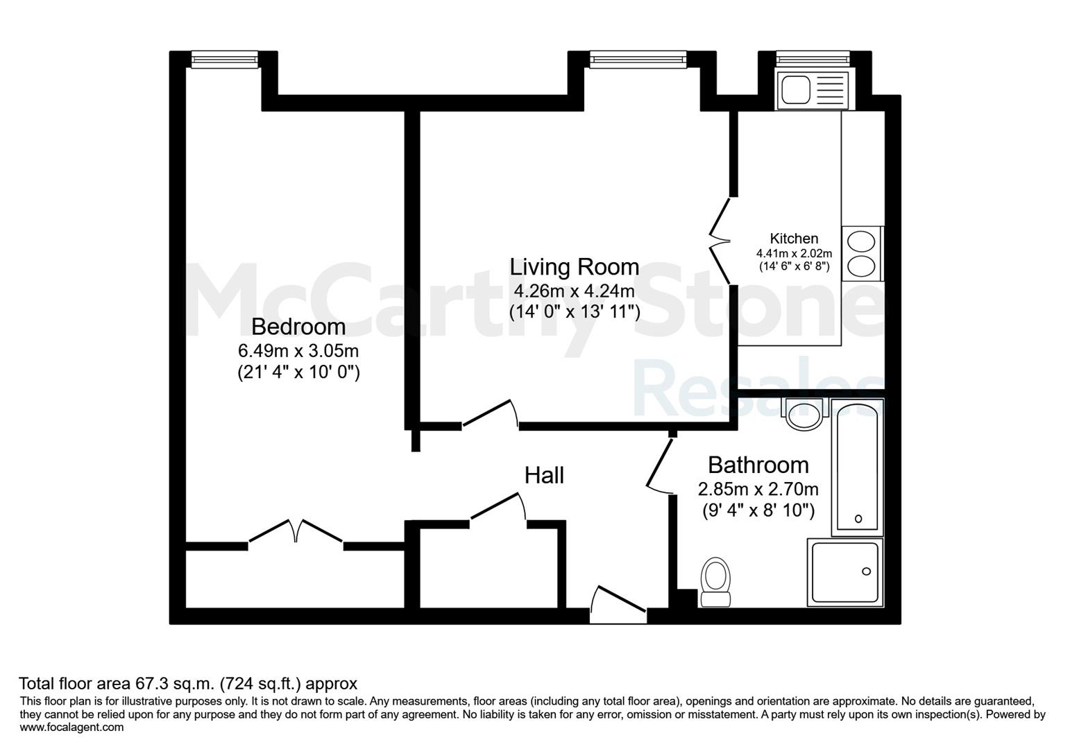 High Street South, Rushden, Northamptonshire, NN10 0FR floorplan