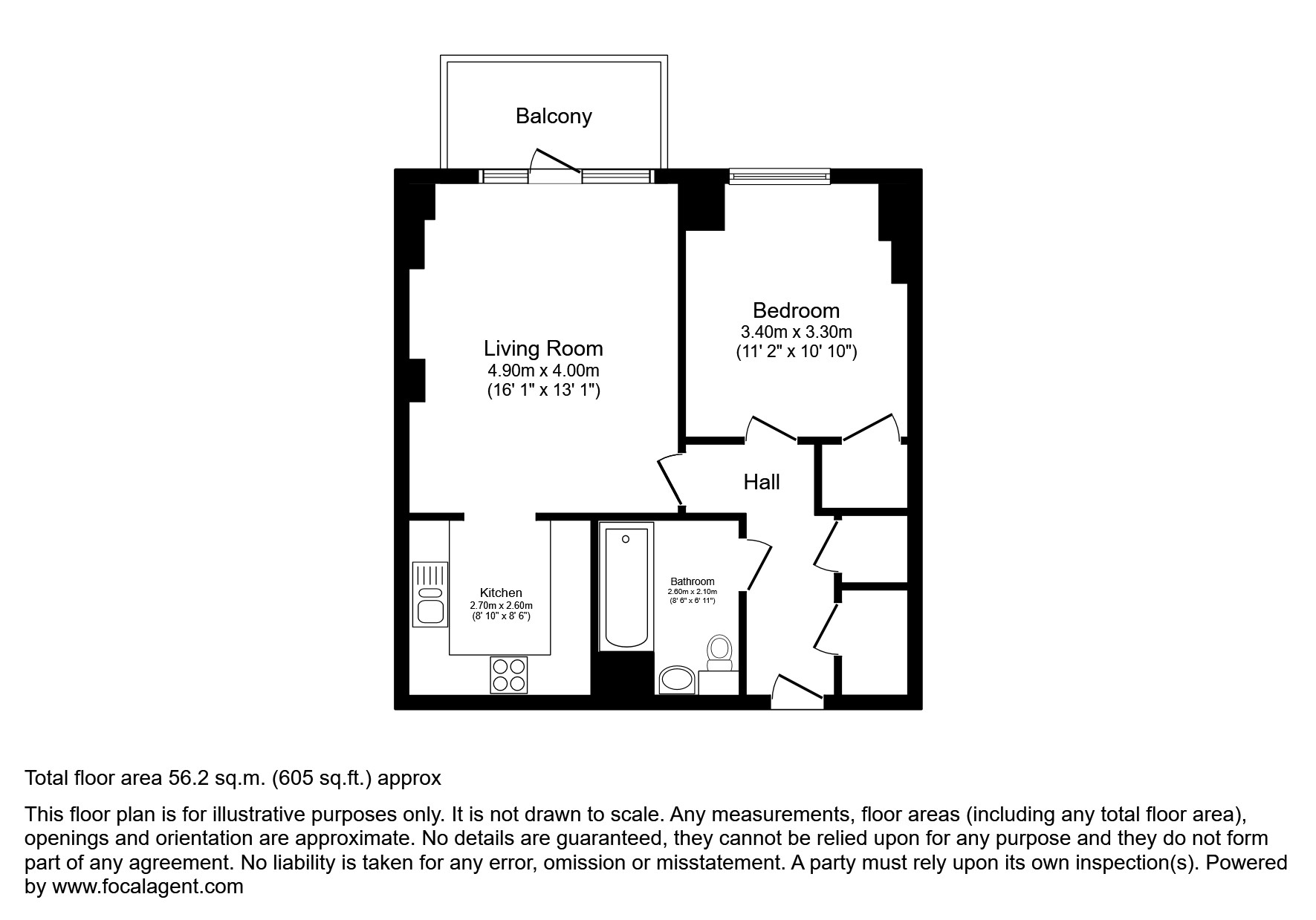 44, Newson House, Brixton floorplan