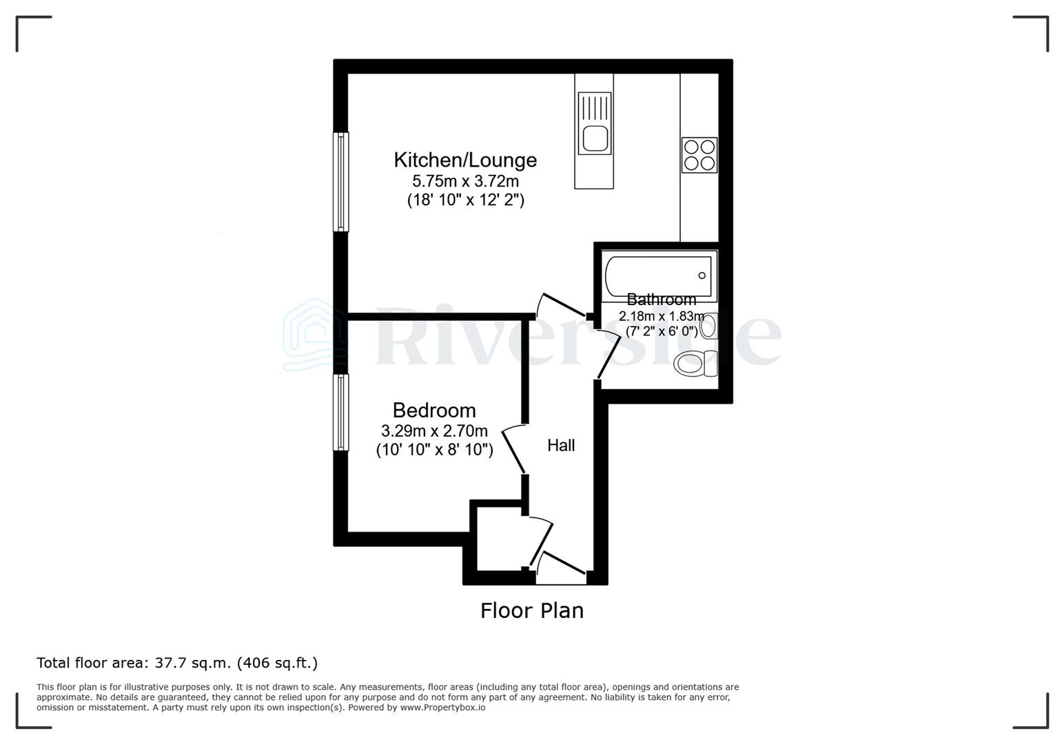 Flat 1, The Gateway, 2 Reed Street, Hull floorplan