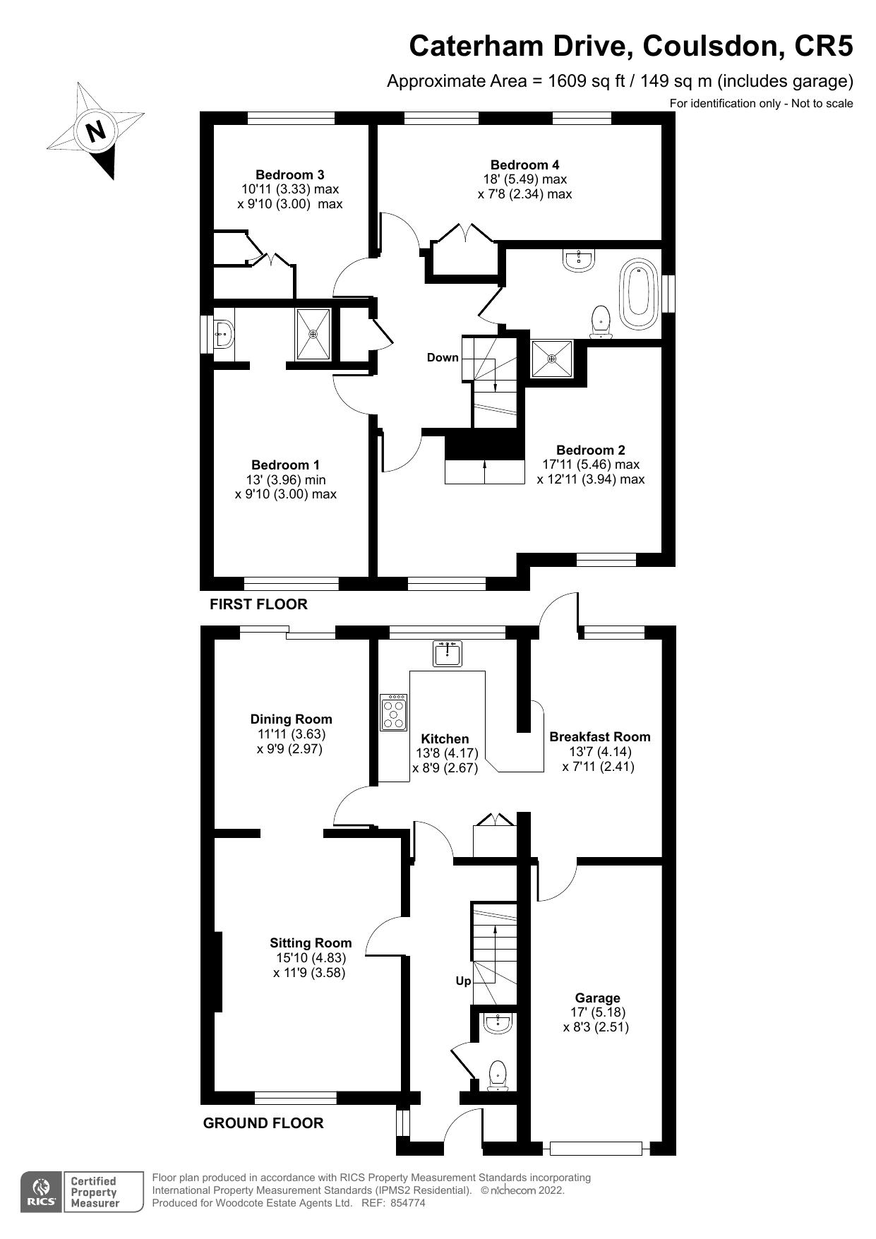 Caterham Drive, Old Coulsdon, Coulsdon CR5, 4 bedroom detached house