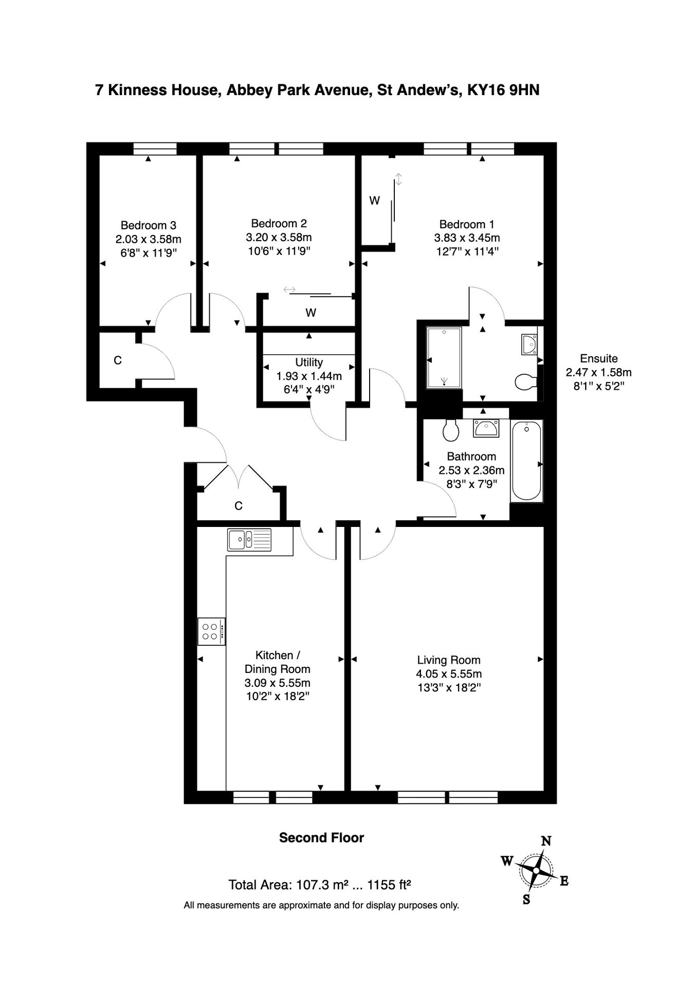 7 Kinness House, Abbey Park Avenue, St Andrews floorplan