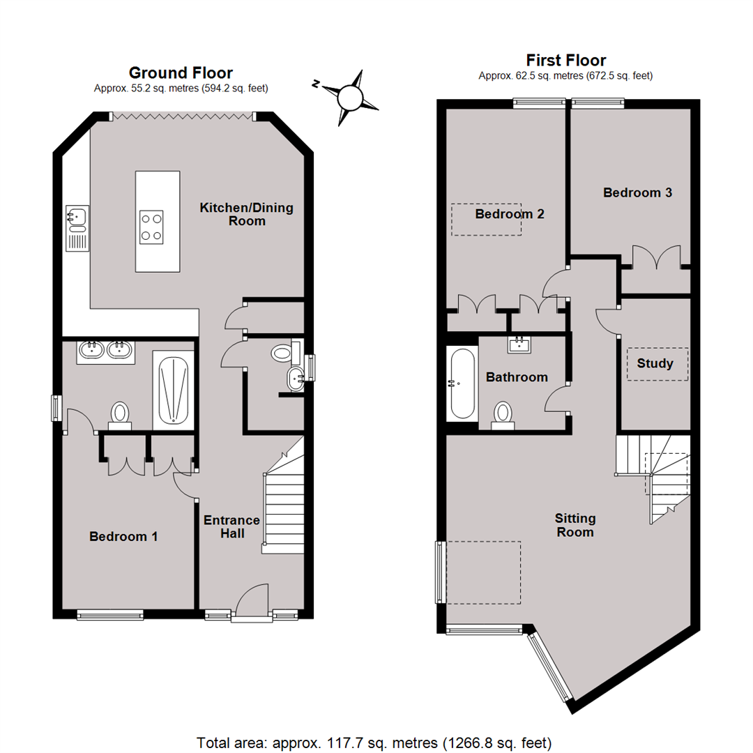 3 Bedrooms Detached house for sale in Hodgson Road, Seasalter, Whitstable CT5