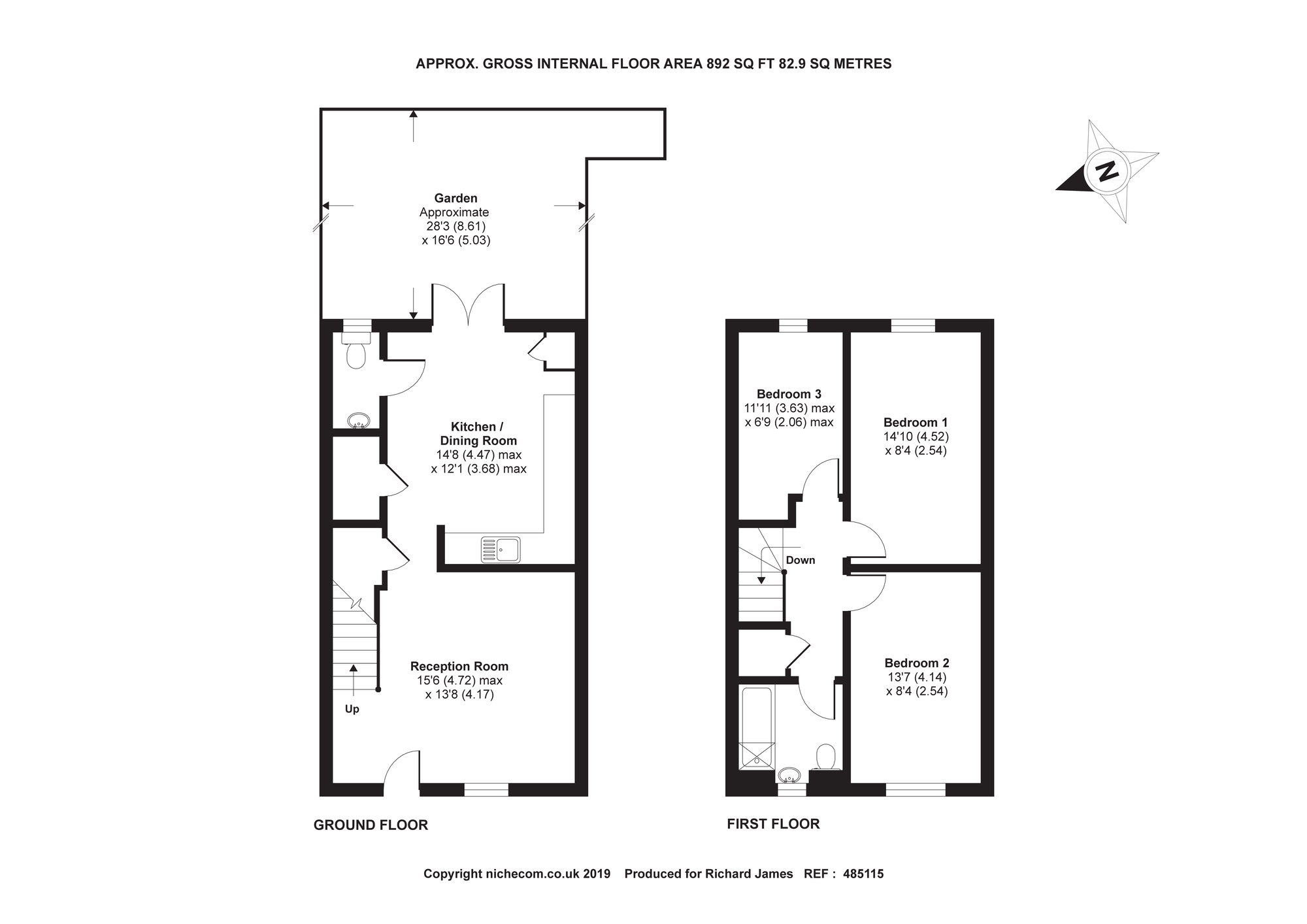 3 Bedrooms Terraced house for sale in Millais Close, Tadpole Village, Swindon SN25