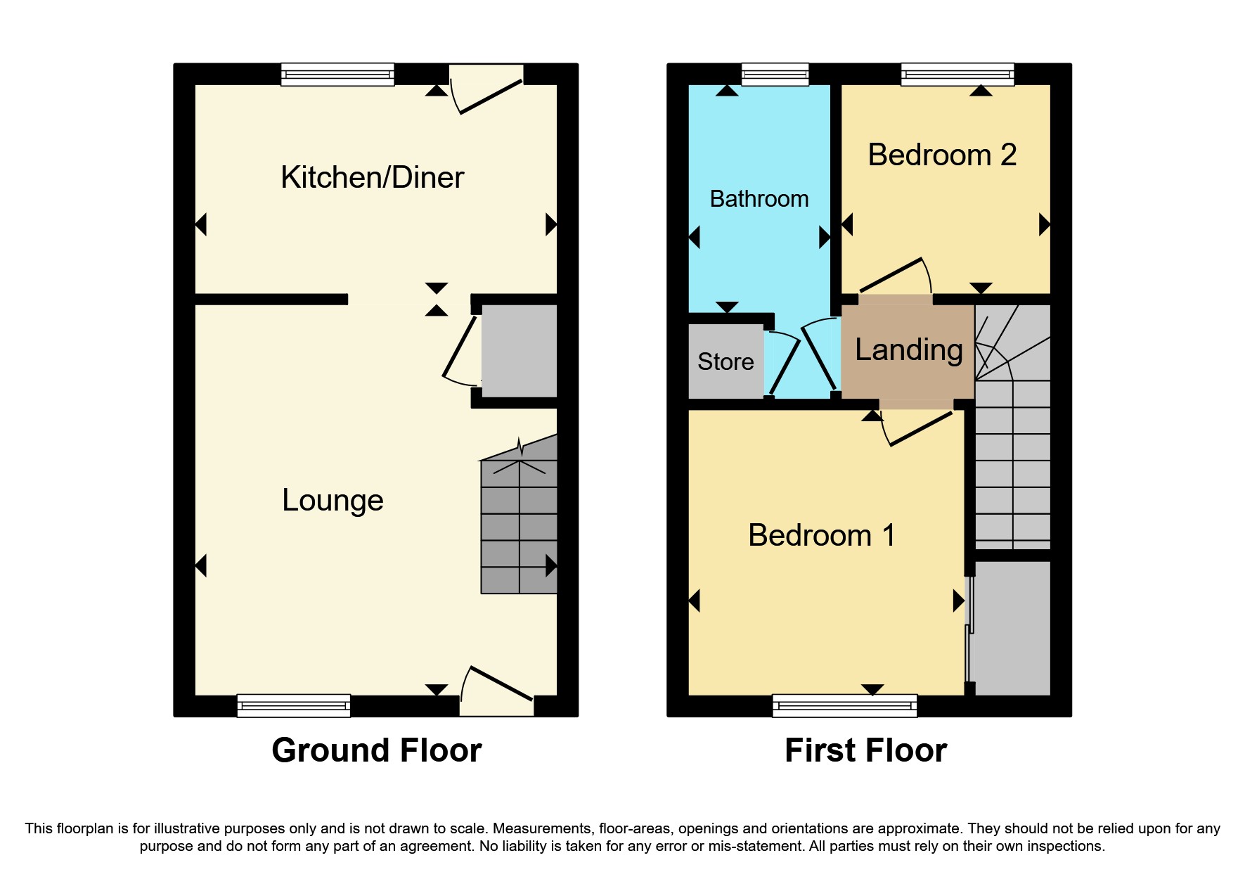 Sennen Close, Torpoint, Cornwall PL11, 2 bedroom terraced house for