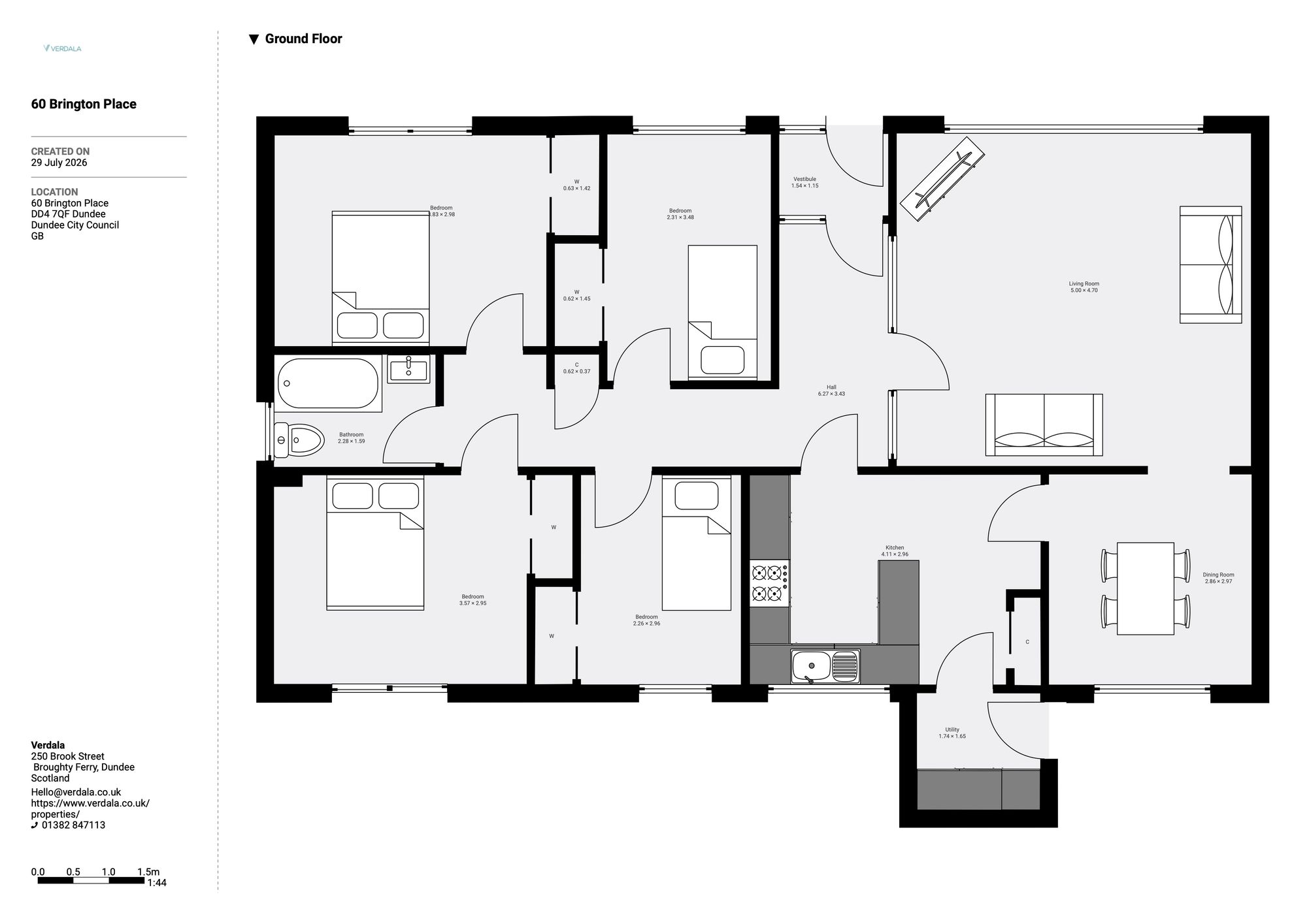 60 Brington Place, Dundee floorplan