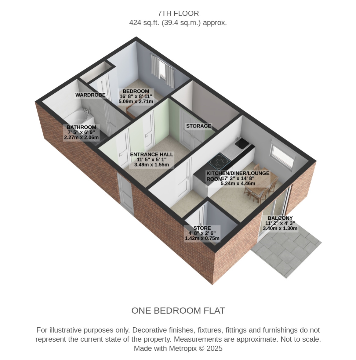 Flat 46, Luma Apartments, Central Way, London floorplan