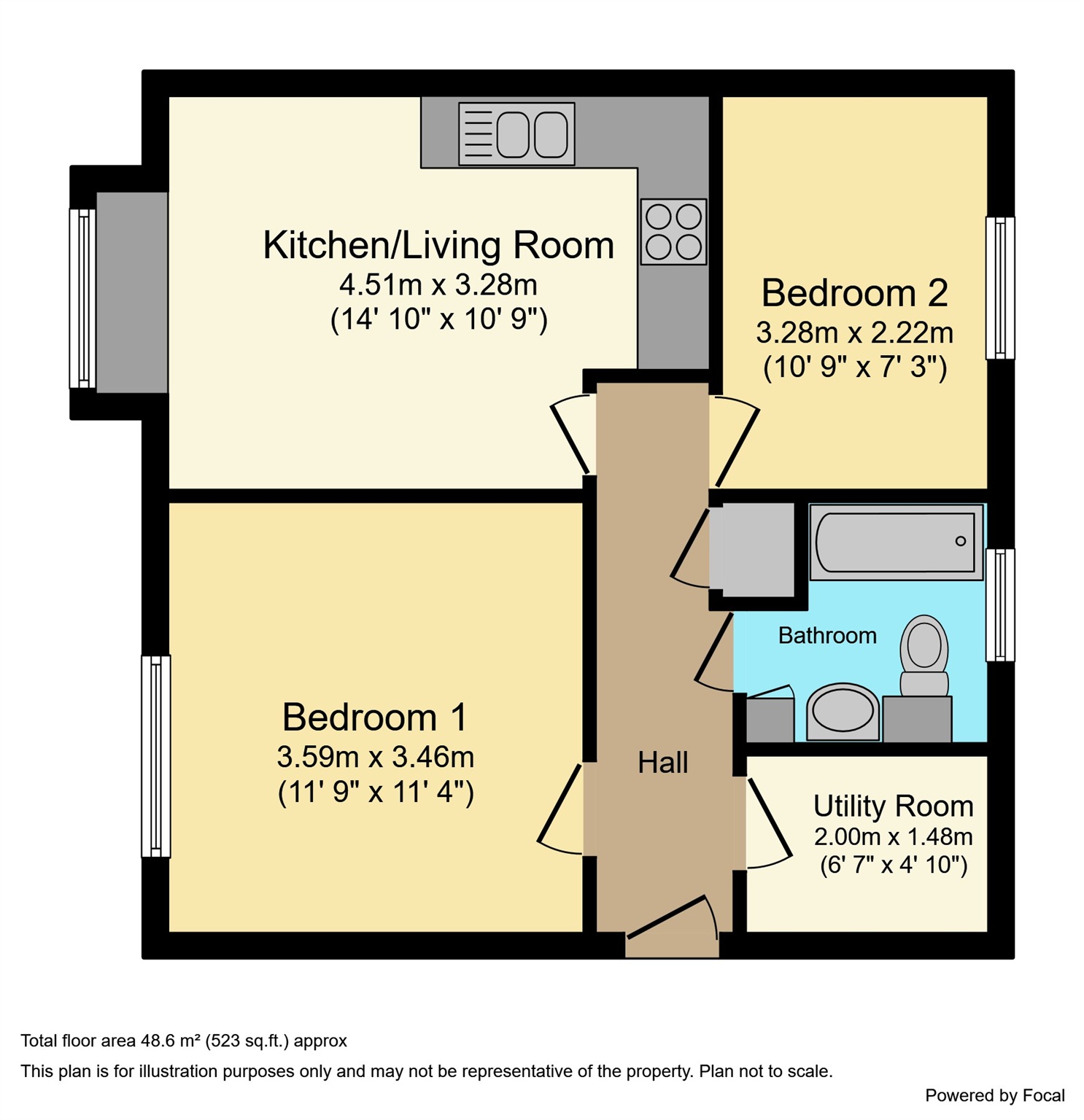 26, Clay Lane, Aylesbury floorplan