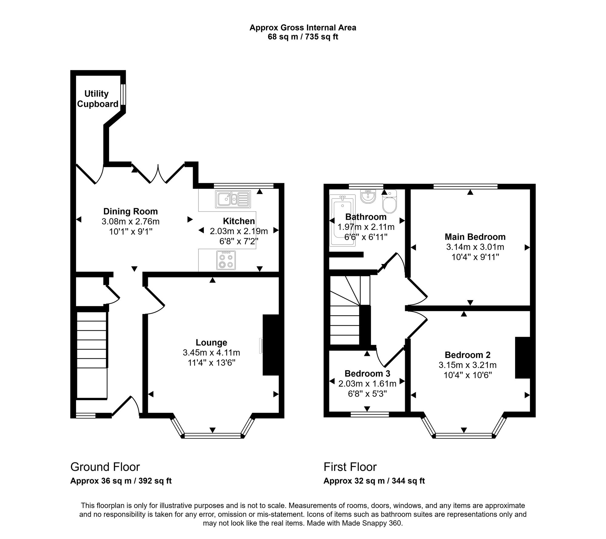 312a Woodhouse Lane, Wigan floorplan