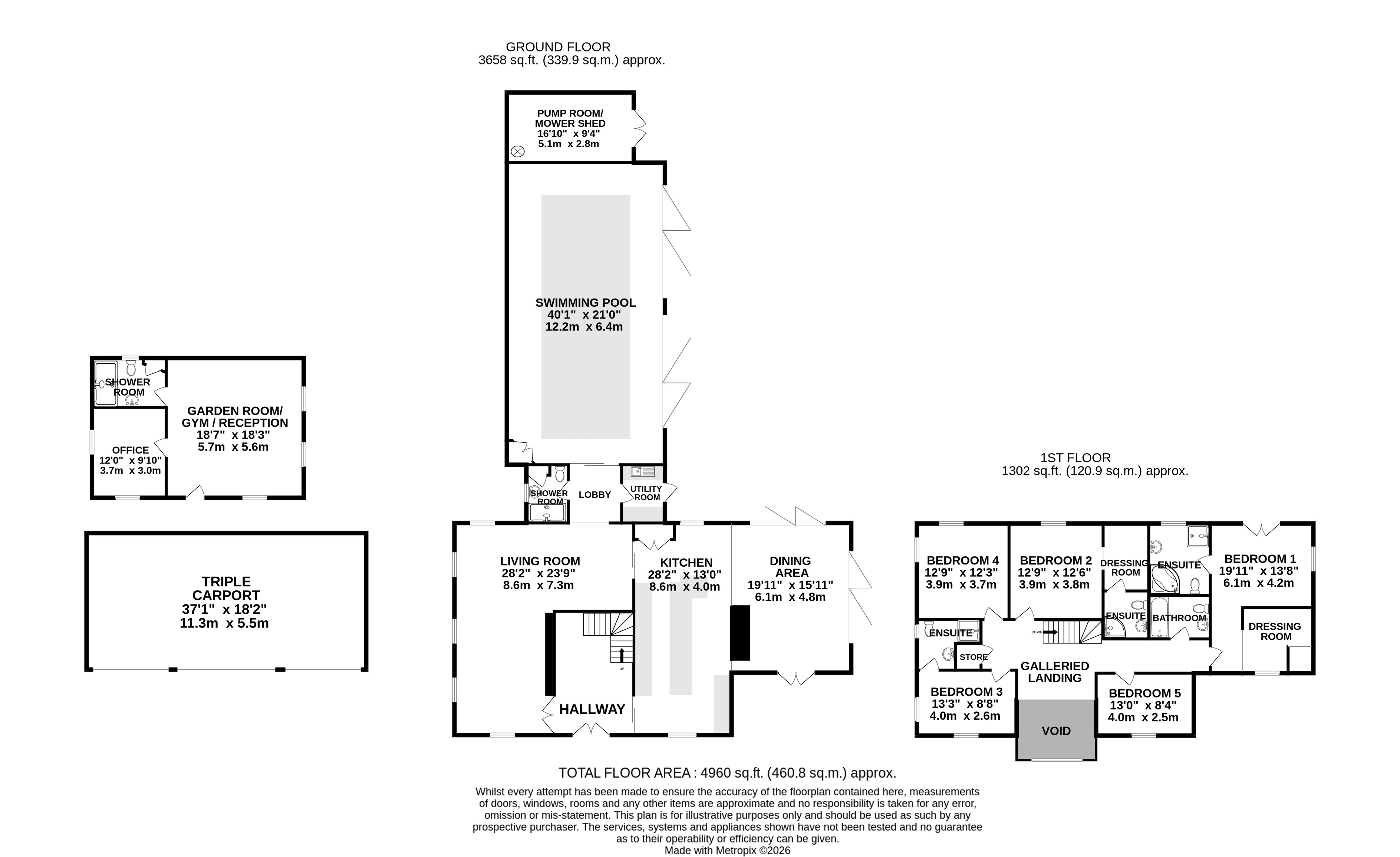 Rockinghams Lodge, Colchester floorplan