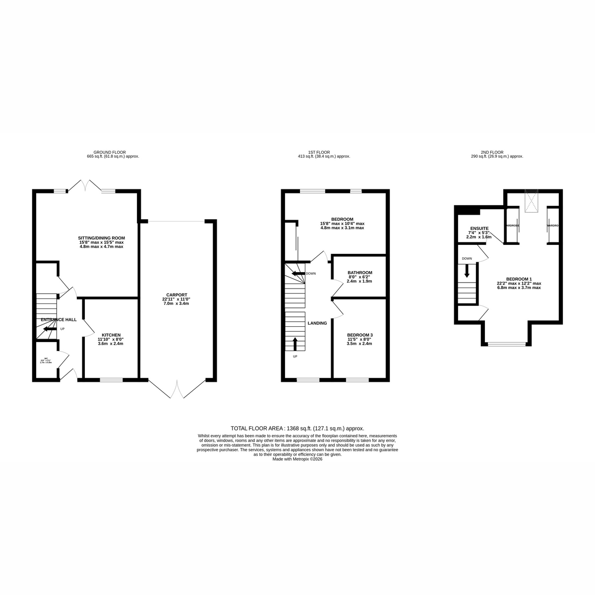 10, Portbridge Gardens, Swanscombe floorplan