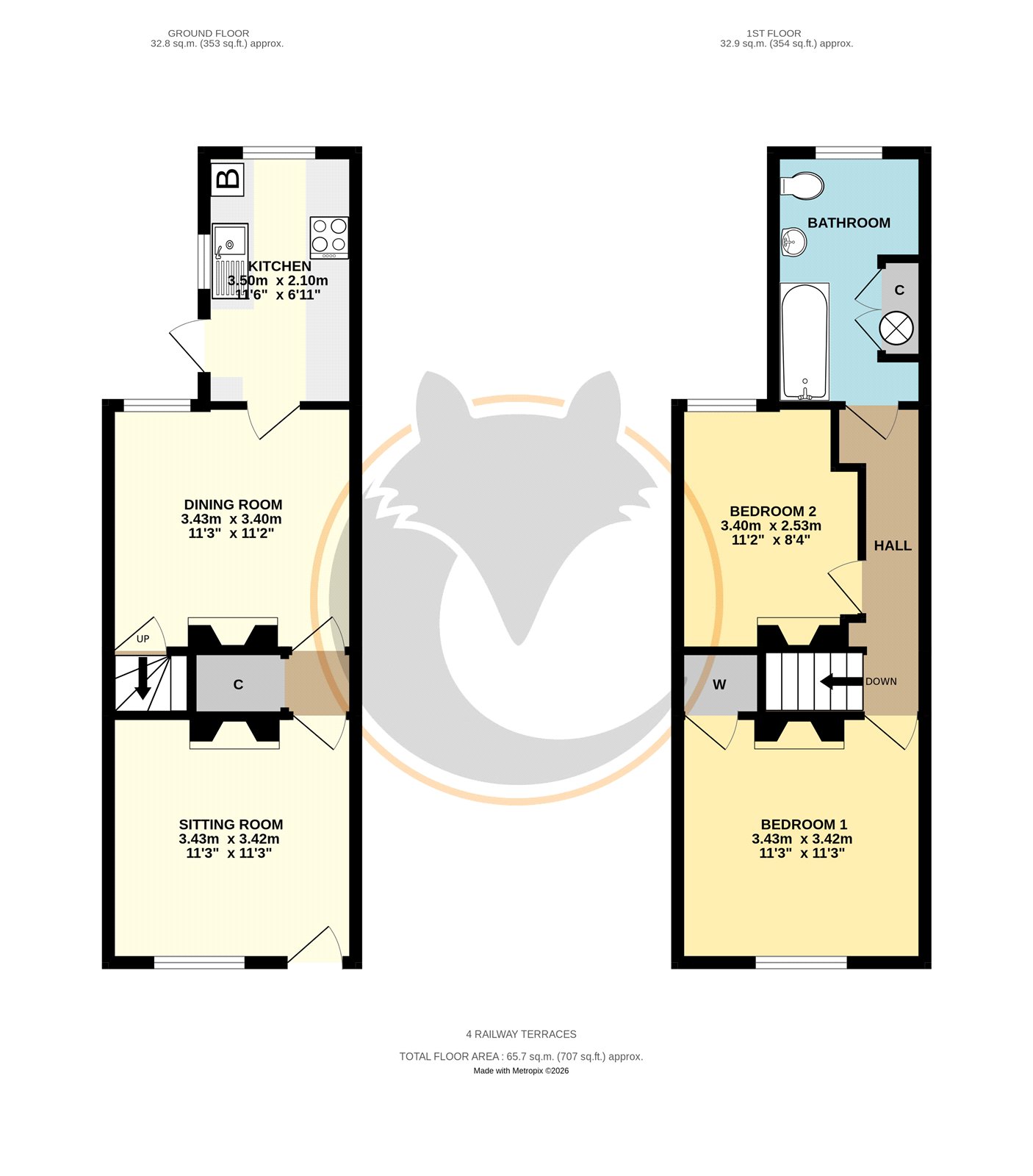 4 Railway Terraces,, Avenue Road, Hampshire floorplan