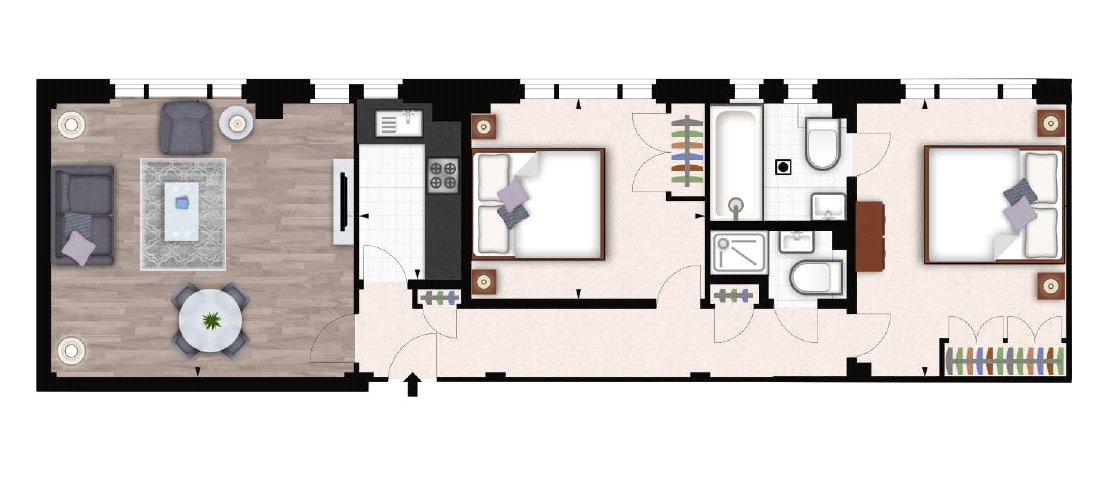 Flat 54, 39, Hill Street, London floorplan