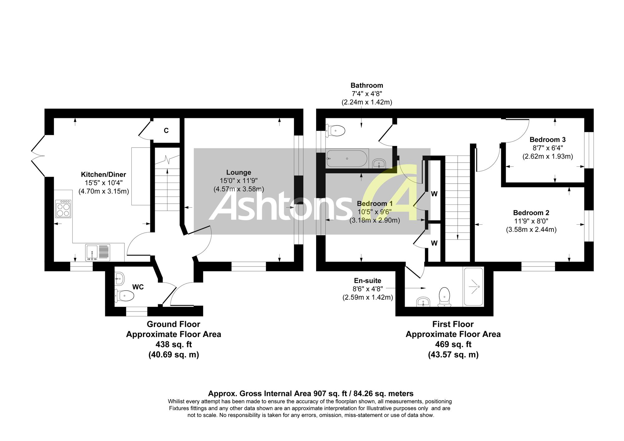 23 Worsley Close, Runcorn floorplan