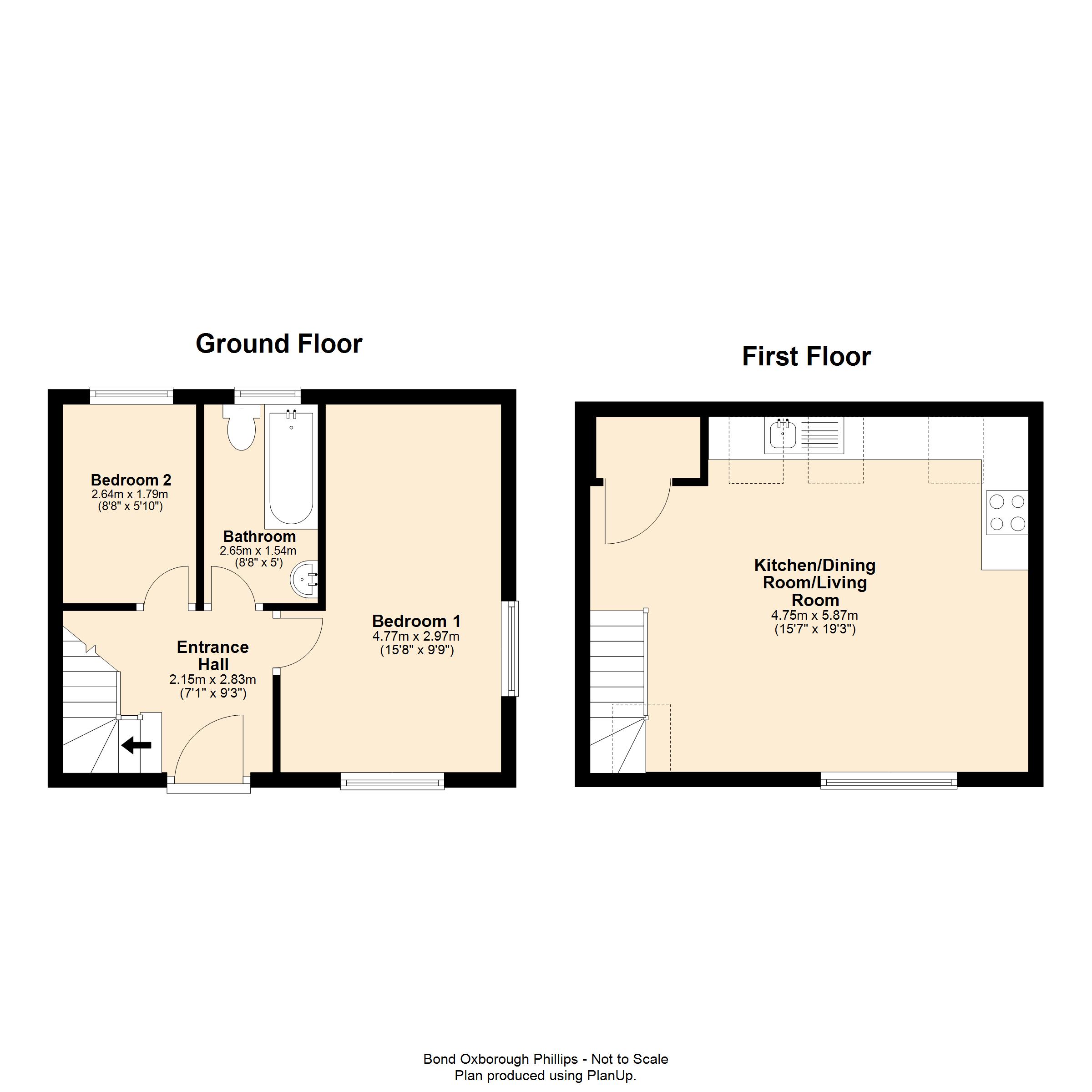 Dairy Cottage, Stone Hill,, Poughill, Cornwall floorplan
