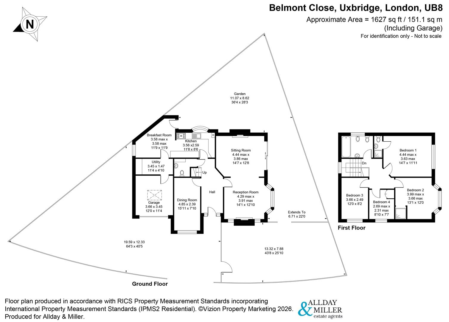 Belmont Close, Uxbridge floorplan