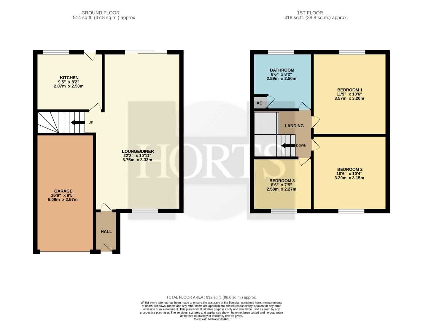 8, Beacon Court, Northampton floorplan