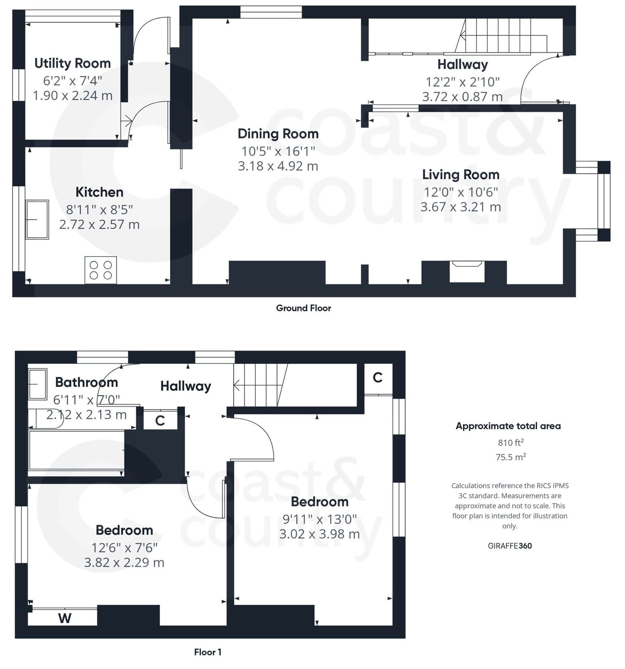14 Westhill Terrace, Newton Abbot floorplan