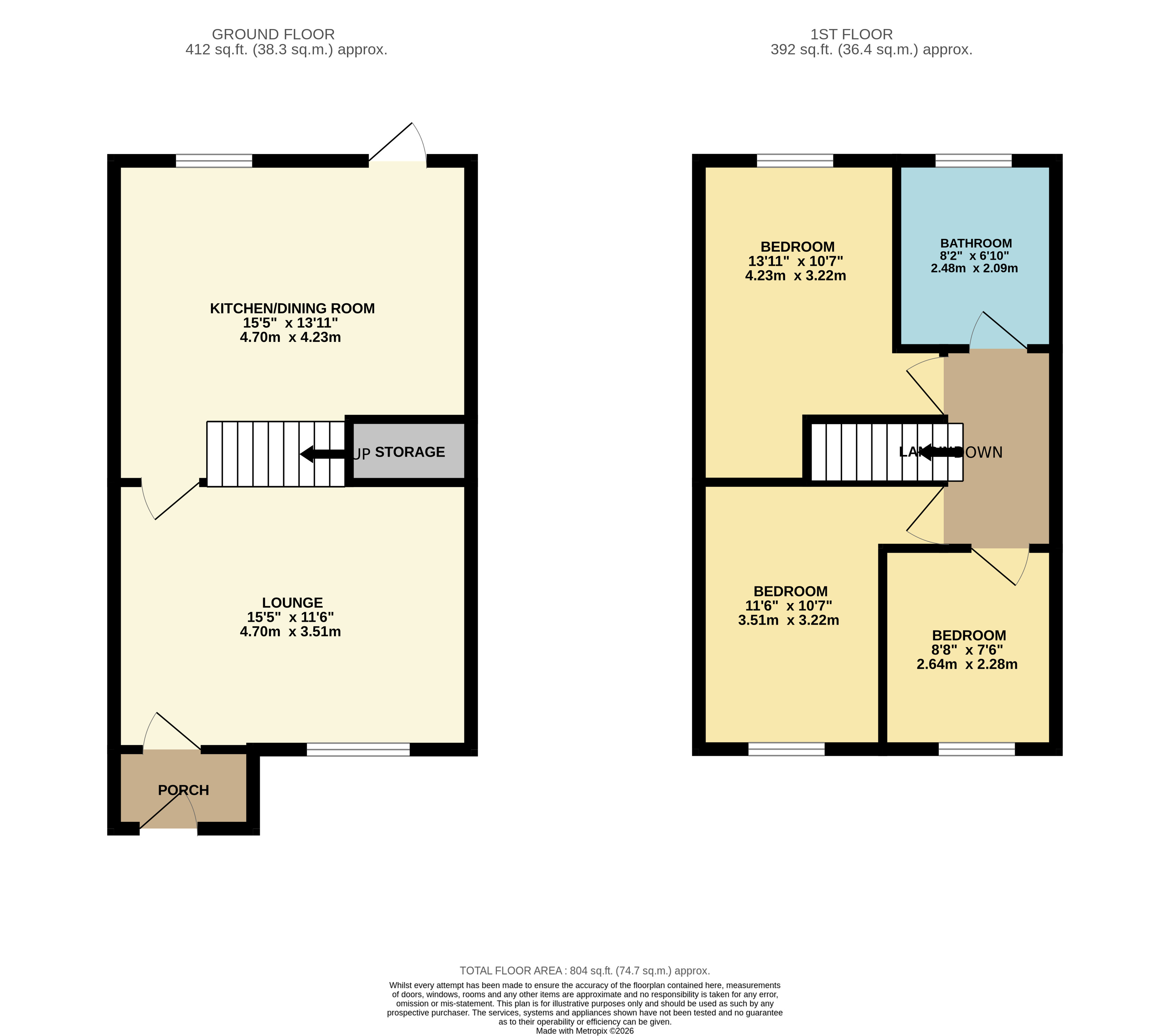 7, Midfield View, Stockton-on-tees floorplan