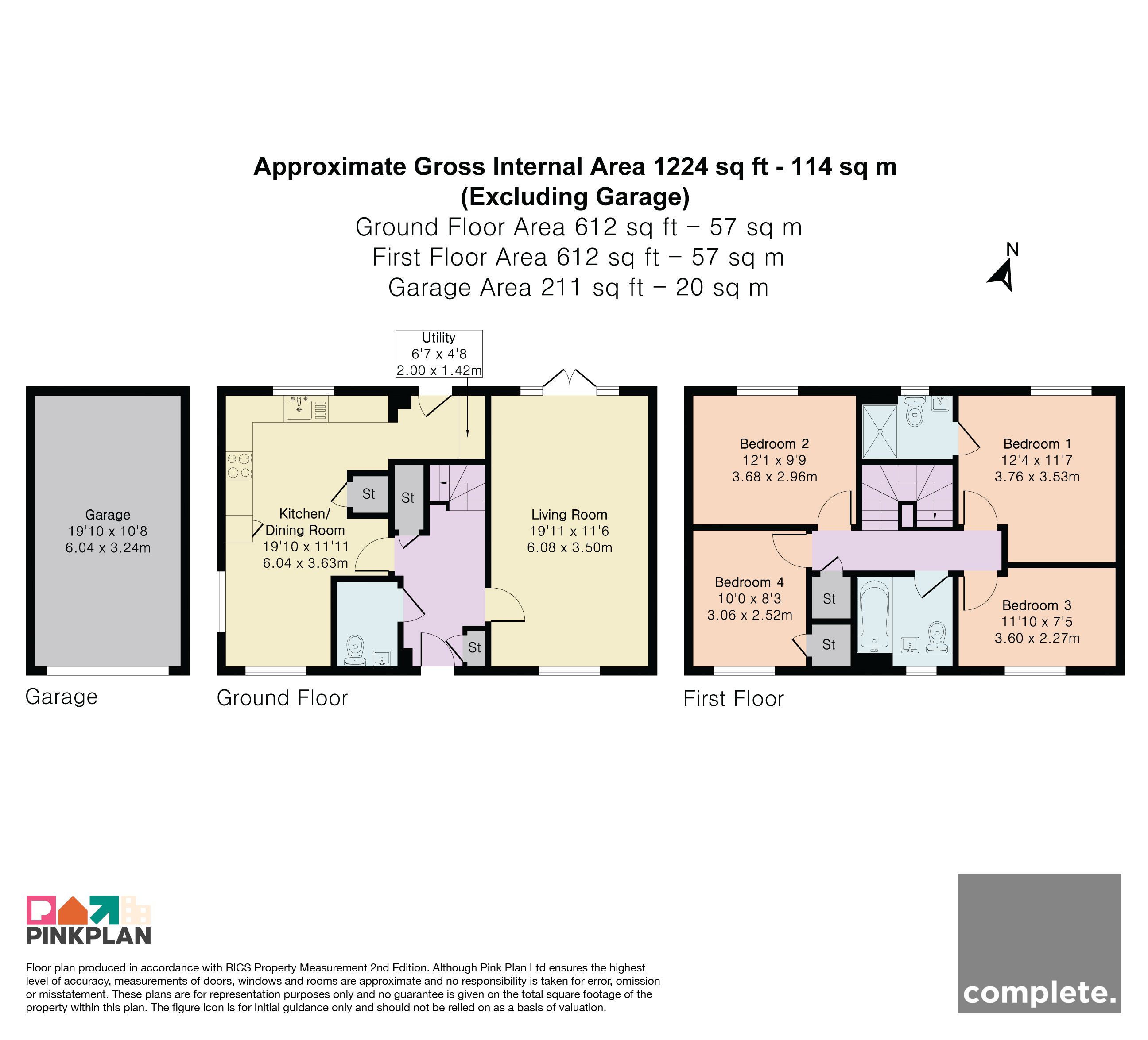 9, Elbow Close, Exeter floorplan