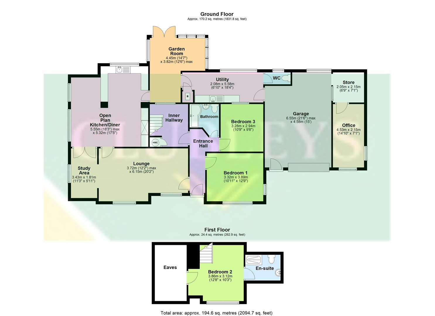 139, Back Lane, Holme On Spalding Moor floorplan