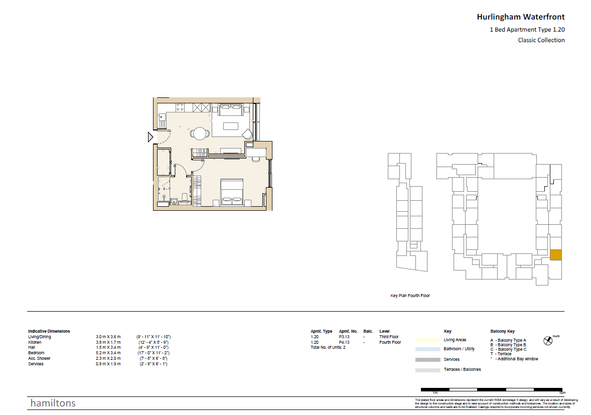 1-3, Hurlingham Waterfront, London floorplan