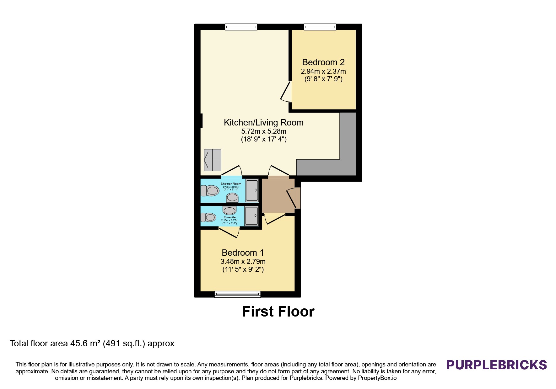 256B, Randolph Avenue, London floorplan