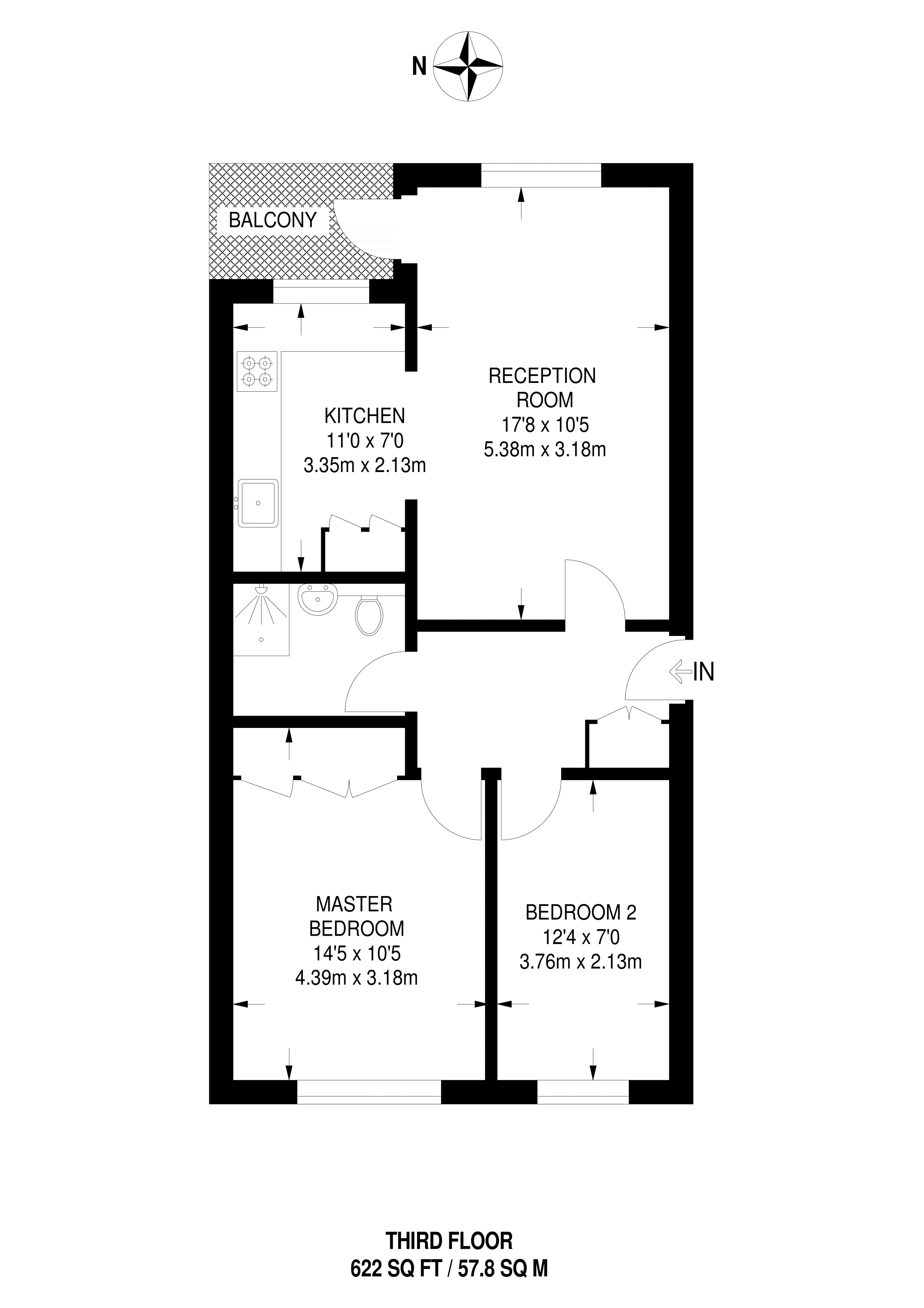 2 Bedrooms Flat to rent in Chatsfield Place, Ealing W5