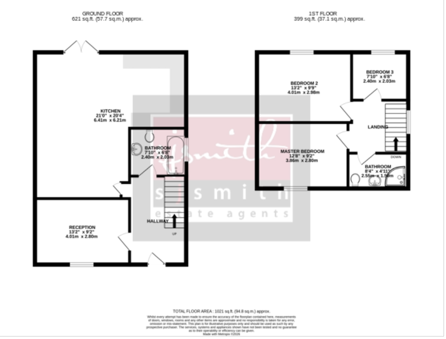 50, Preston Road, Shepperton floorplan