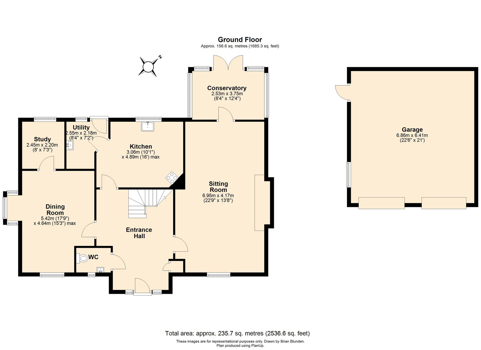 Lower Gaskyns, Church Street, Horsham floorplan