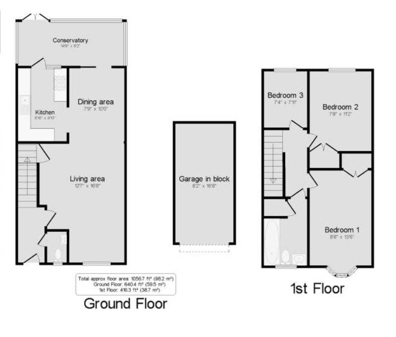 3 Bedrooms Terraced house to rent in Regency Drive, West Byfleet, Surrey KT14