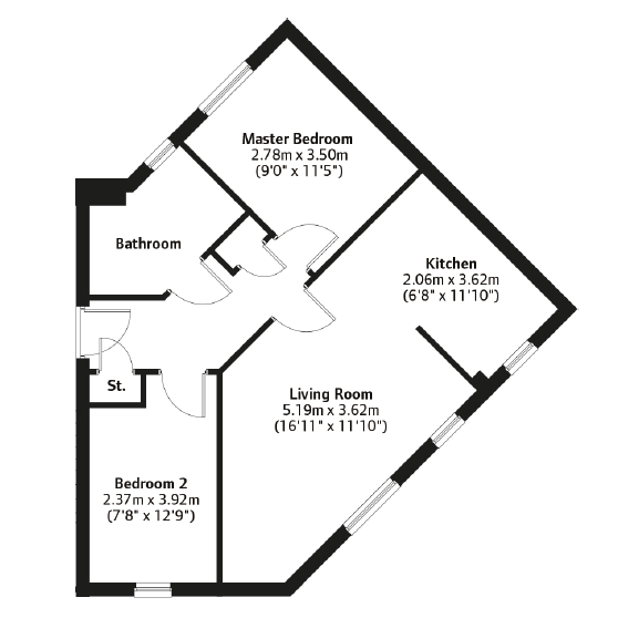 "The Fleming" at Boydstone Path, Glasgow G43, 2 bedroom flat for sale