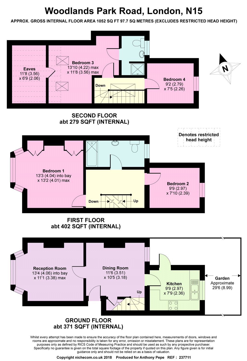 4 Bedrooms Terraced house to rent in Woodlands Park Road, Harringey, London N15