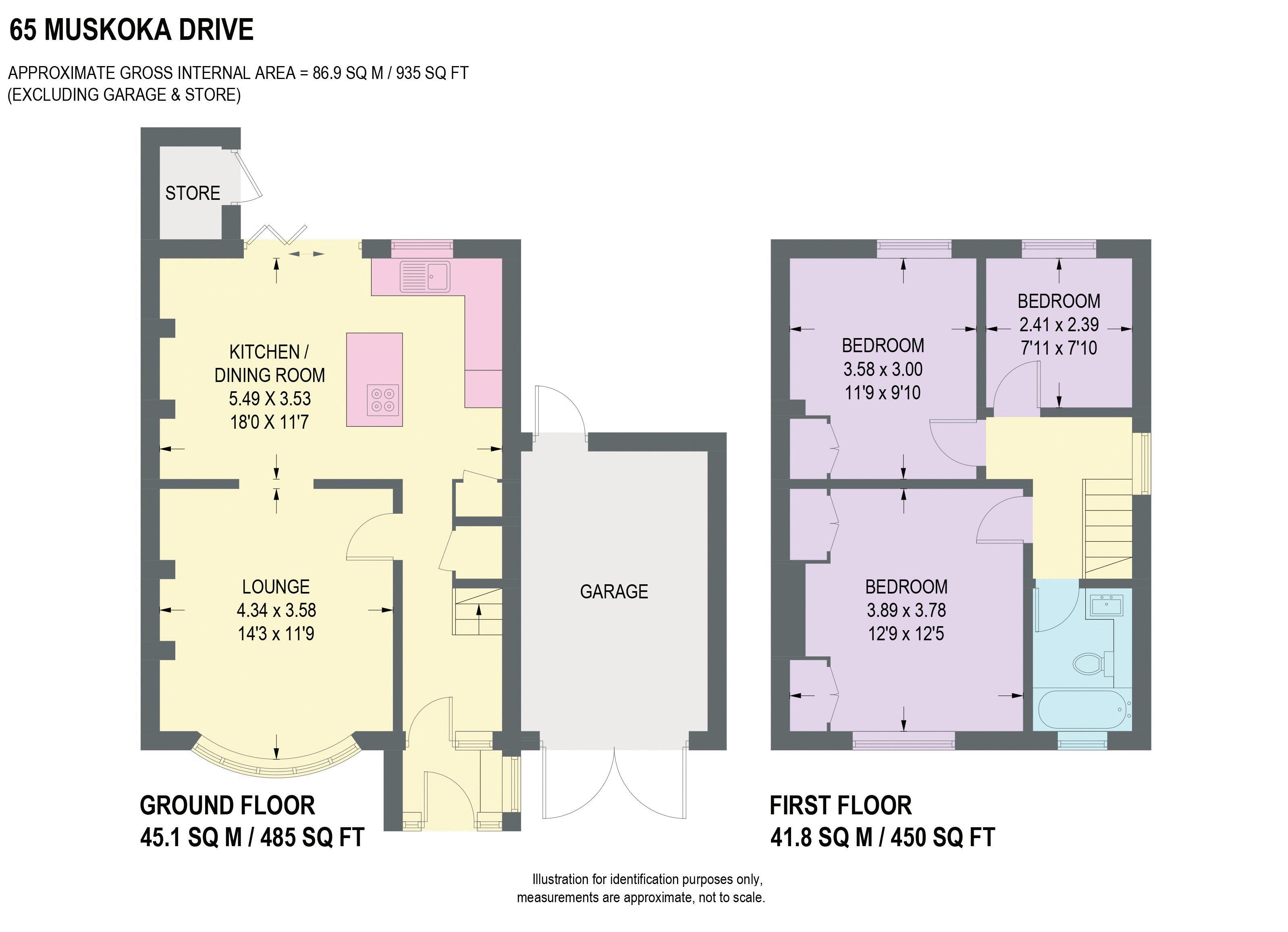 65, Muskoka Drive, Sheffield floorplan