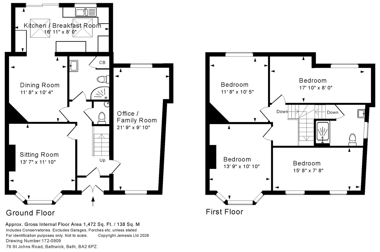 79, St. Johns Road, Bath floorplan