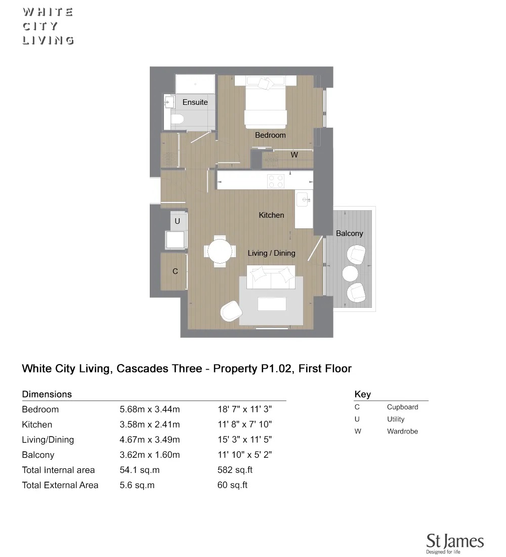 White City Living, White City Living, White City, Wood Lane, London floorplan