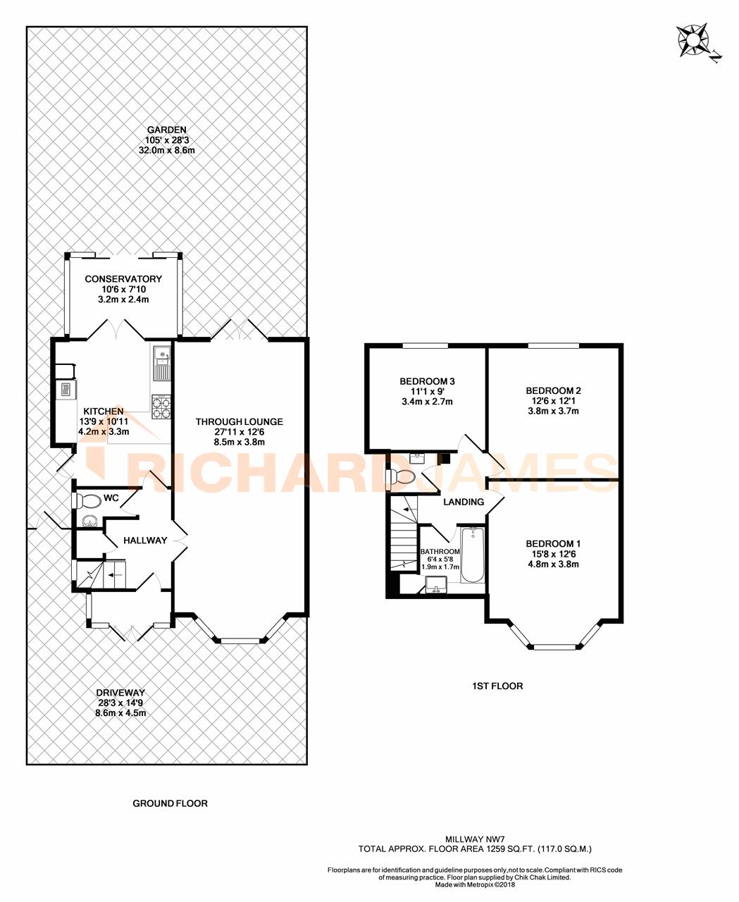 3 Bedrooms  for sale in Millway, London NW7