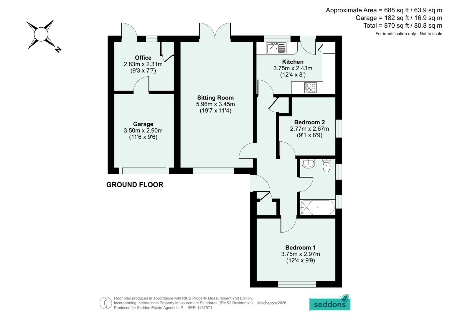 37, Meadow View, Cullompton floorplan