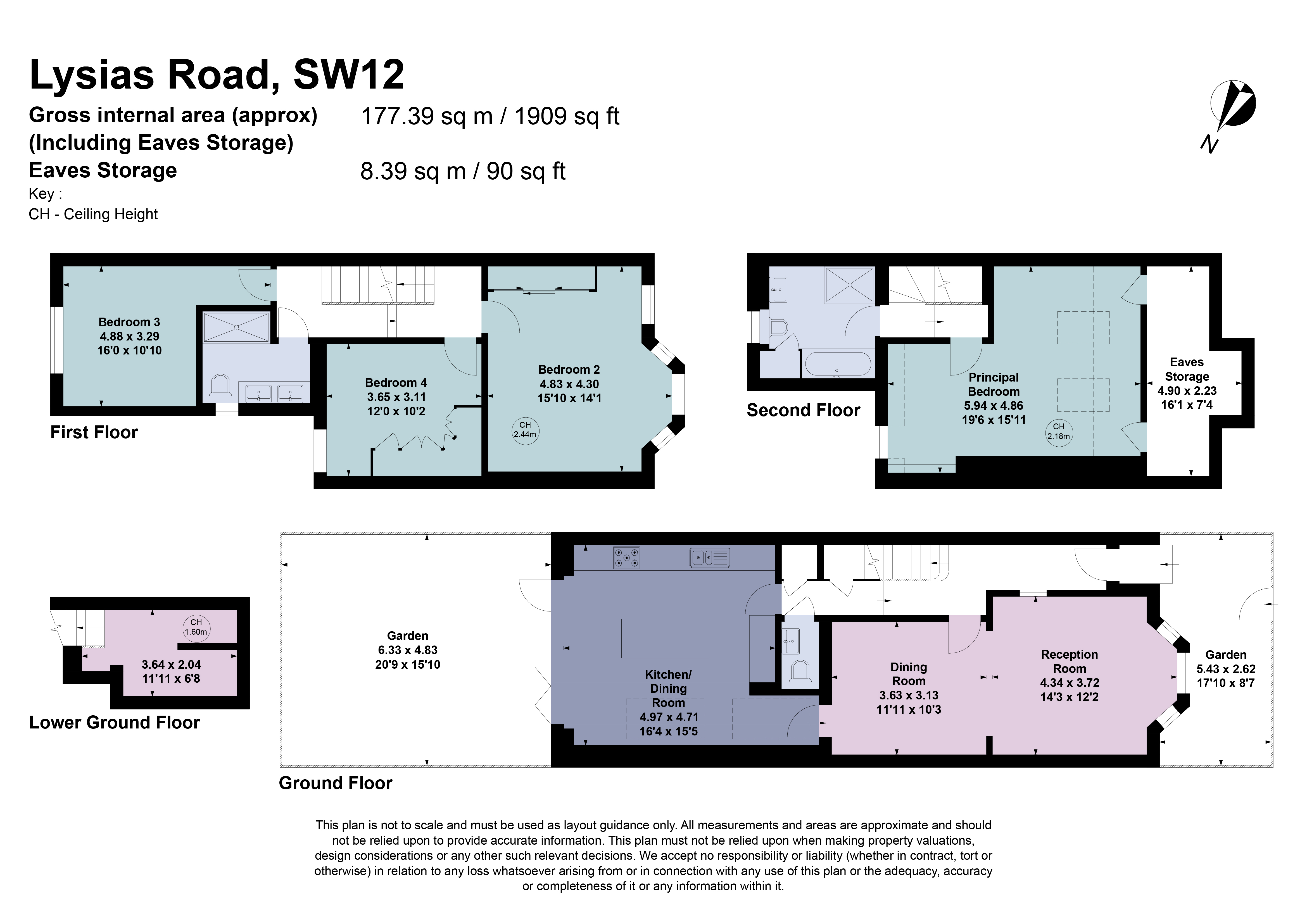 17, Lysias Road, London floorplan
