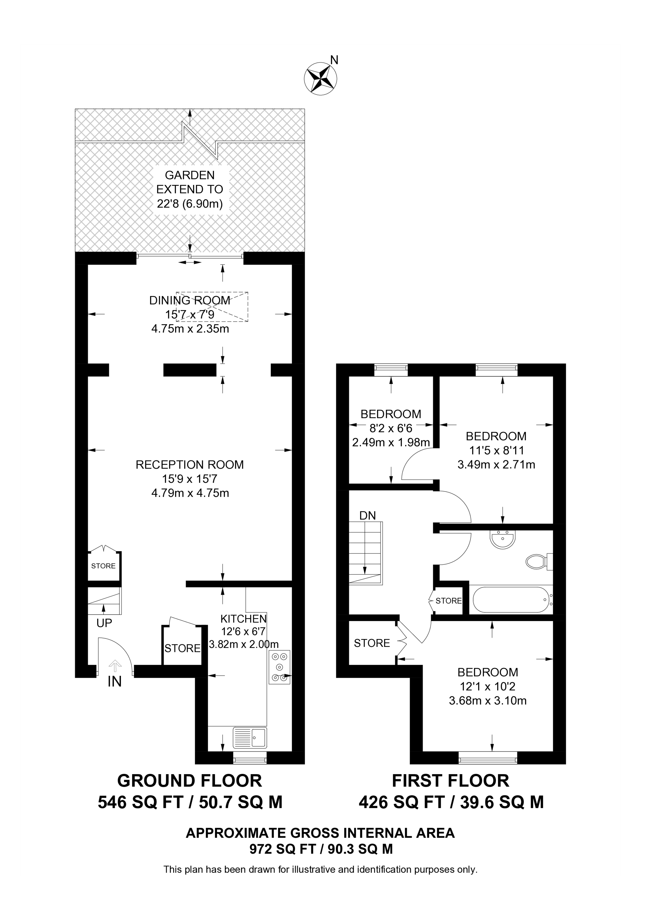 Goodwin Close, South Wimbledon floorplan