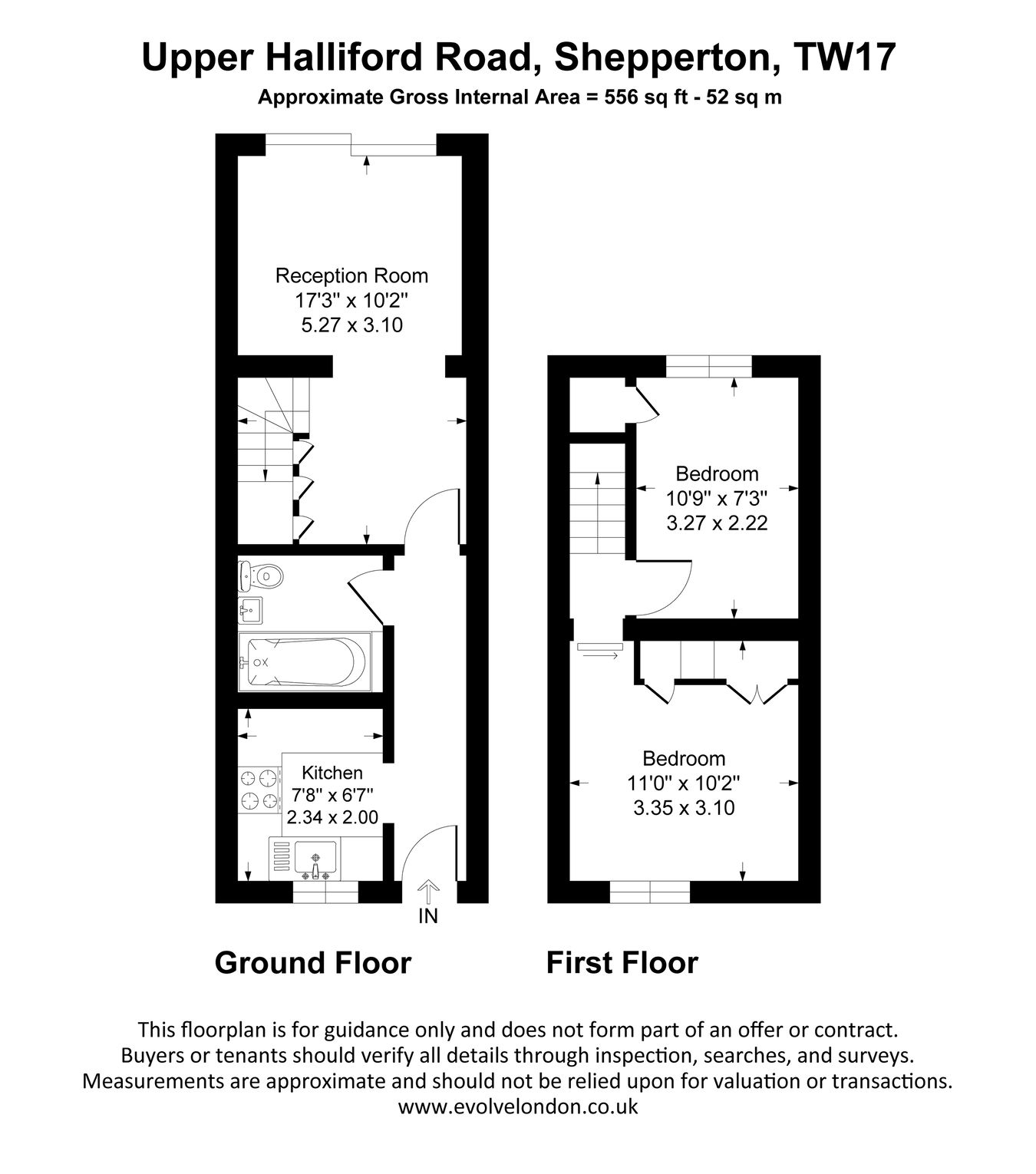 25, Upper Halliford Road, Shepperton floorplan