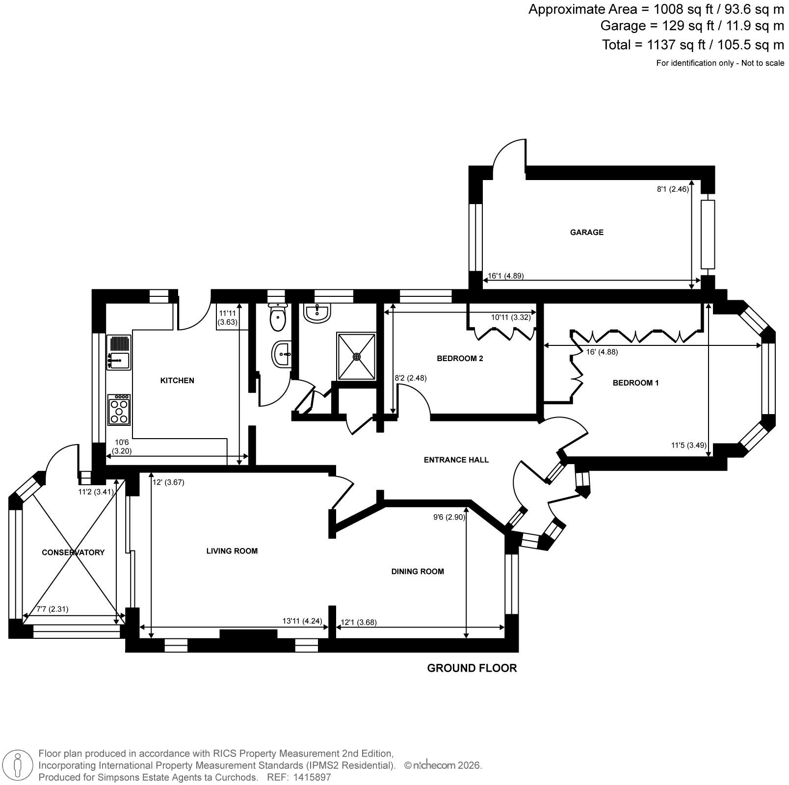 21, Winslow Way, Walton-On-Thames floorplan