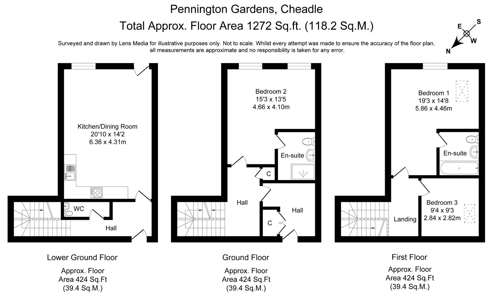 8, Pennington Gardens, Cheadle floorplan