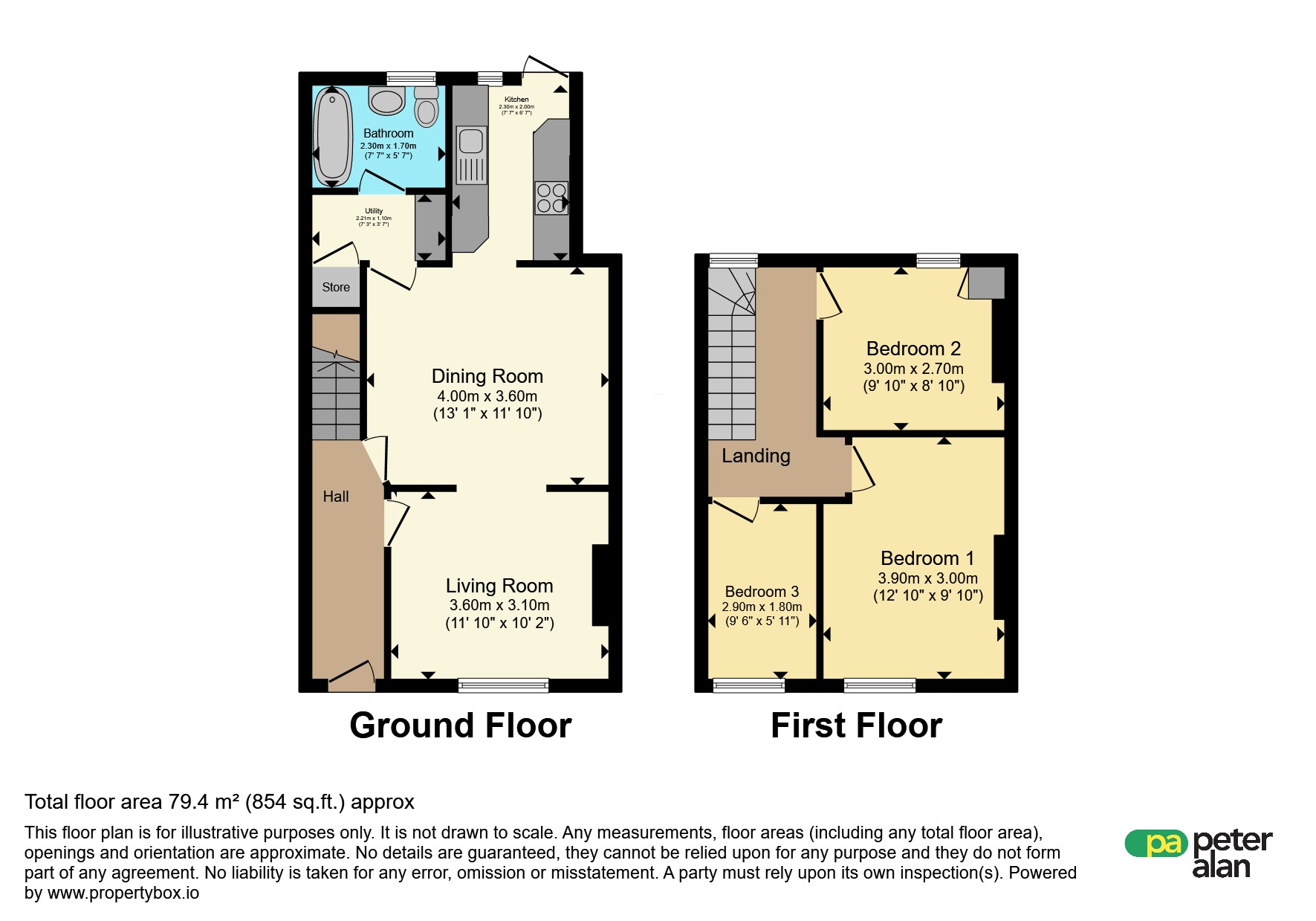 150, Merthyr Road, PONTYPRIDD floorplan