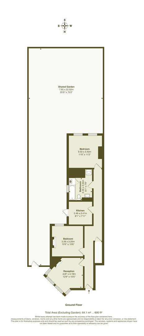Clementina Road, London floorplan