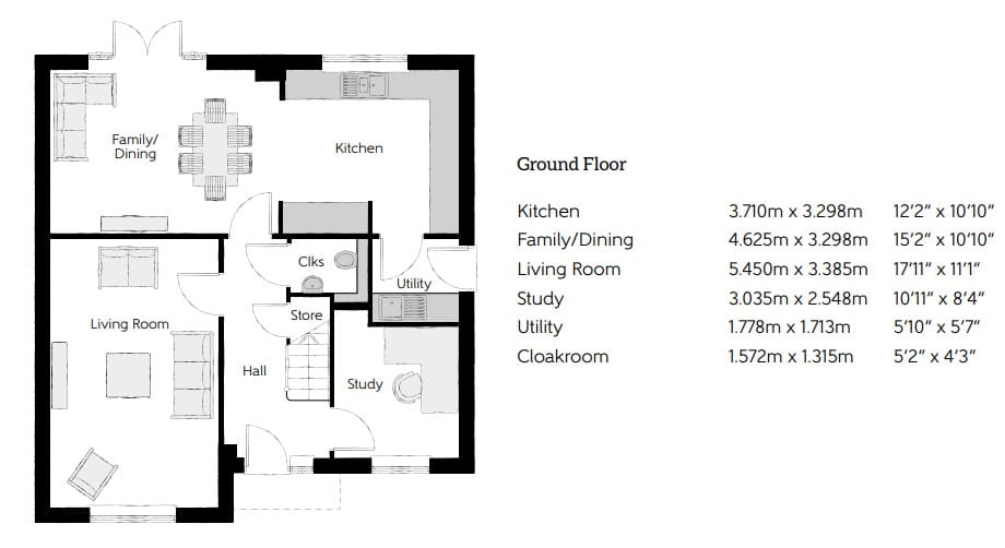 The Philosopher, Pincey Brook Drive, Great Dunmow floorplan