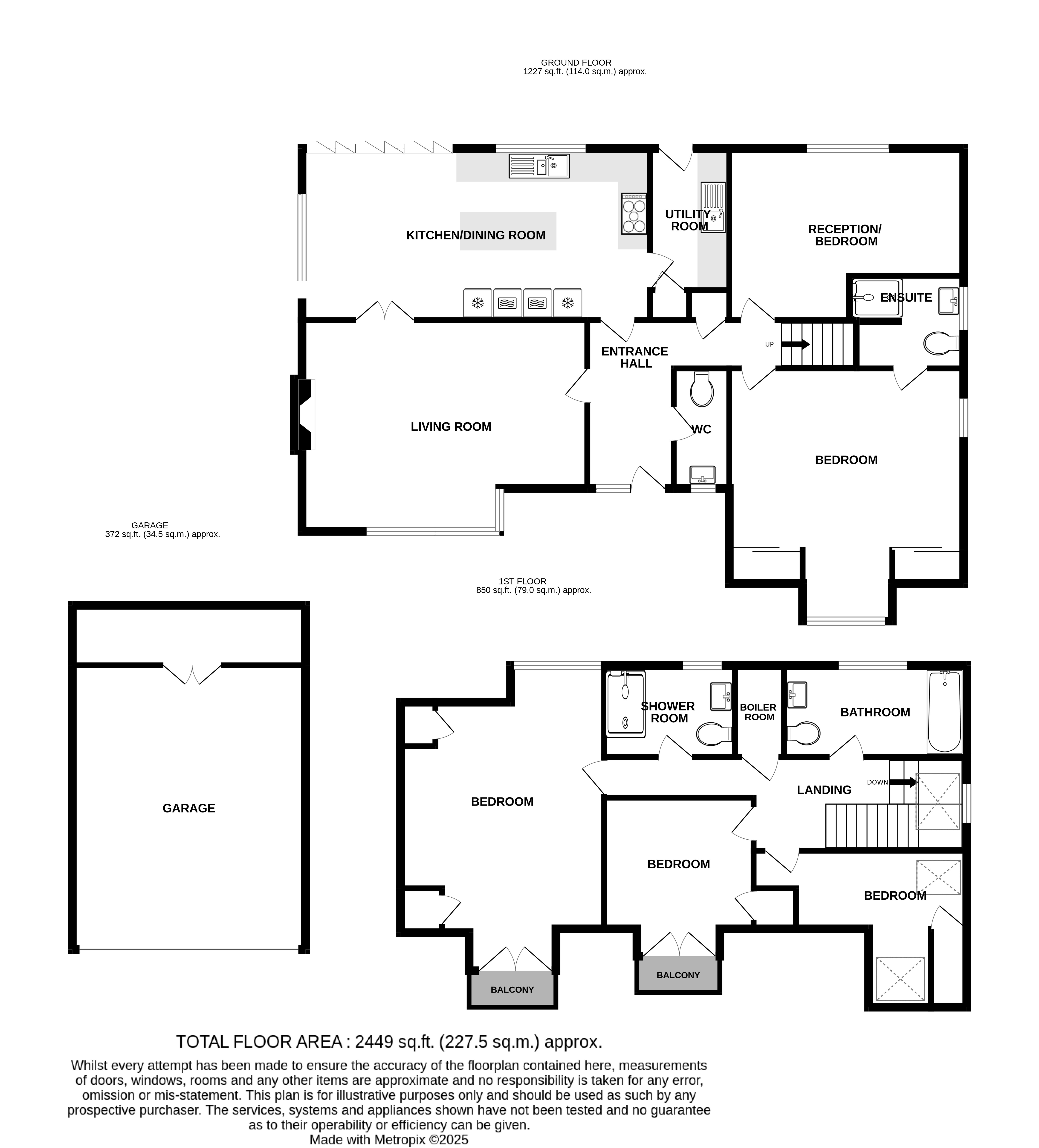 15, Lincoln Close, Eastbourne floorplan
